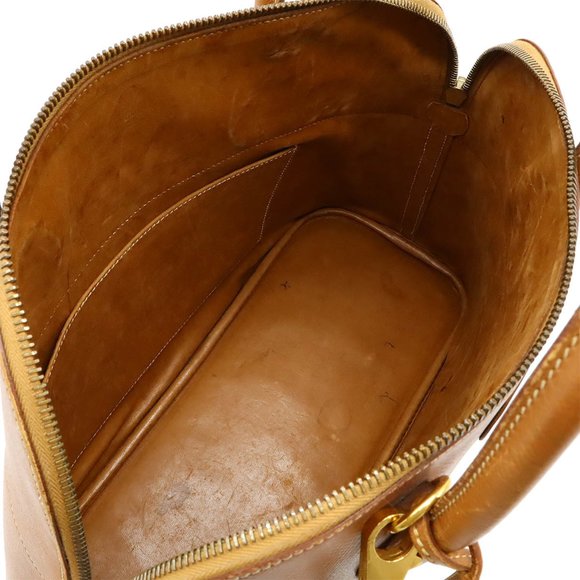 HERMES Bolide 35 handbag shoulder bag Cushvel leather gold light brown ○Y stamp - Picture 9 of 10